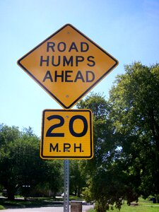 Street sign warning