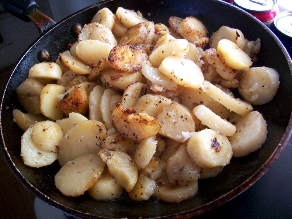 Meal lunch frying pan photo