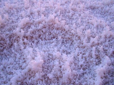 Dry desert crystals