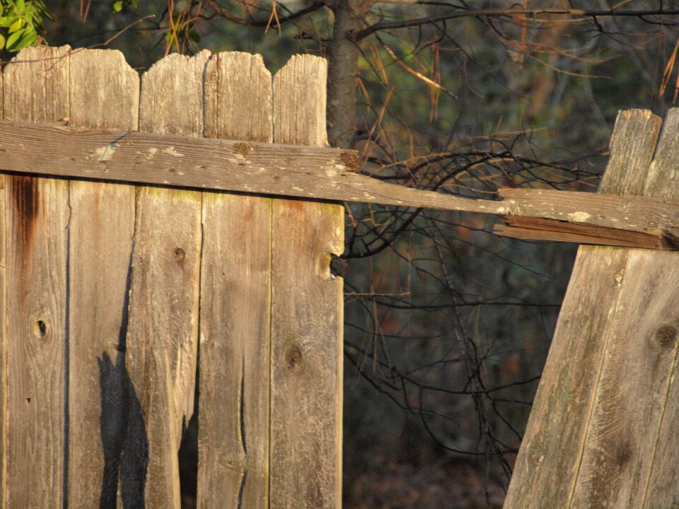 Planks collapsed weathered