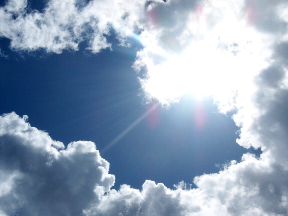 Sun sky blue