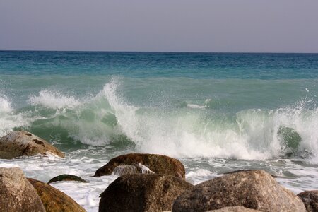 Sea stone beach photo