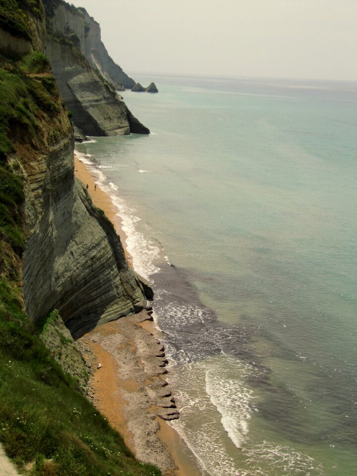 Cliffs corfu greece photo