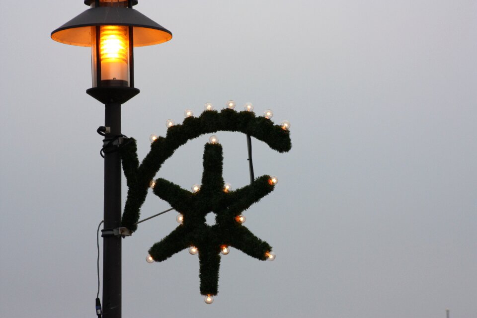 Lamp christmas beach