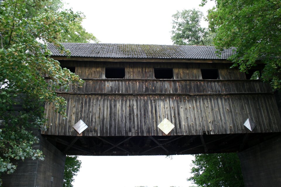 Müritz wooden bridge historically