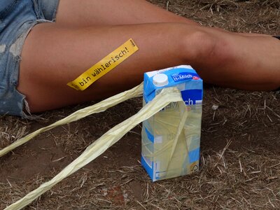 Woman legs person