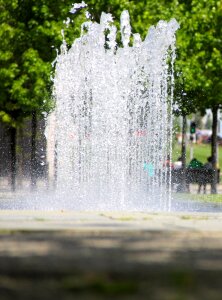 Water fountain city water feature photo