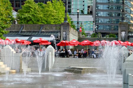 Summer city british columbia photo