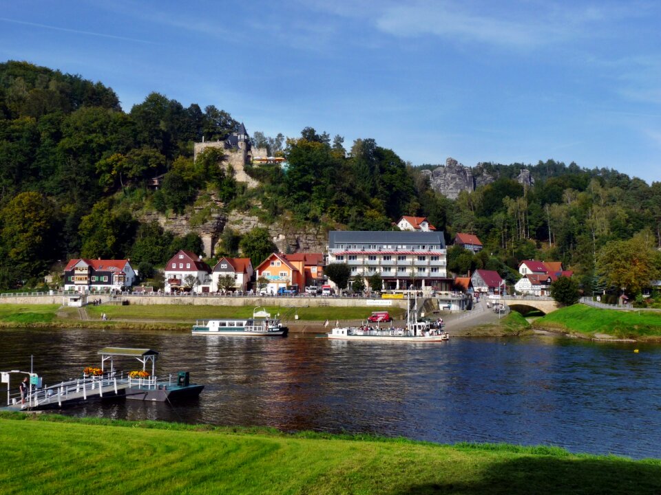Ferry bastion views river