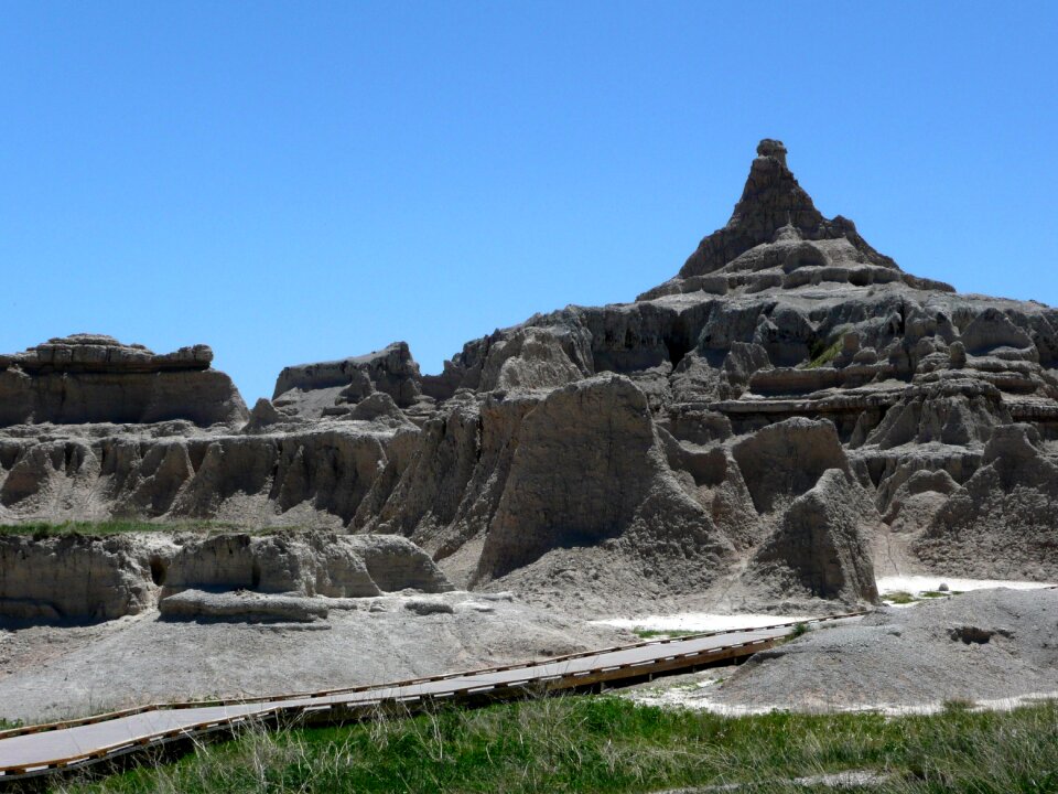 Erosion desert landscape photo