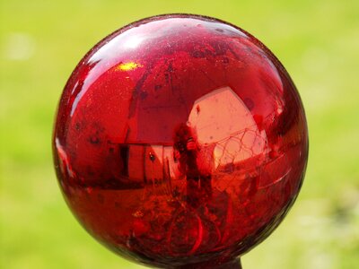 Reflections red shimmer ball