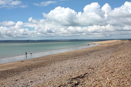 Clouds ocean shore