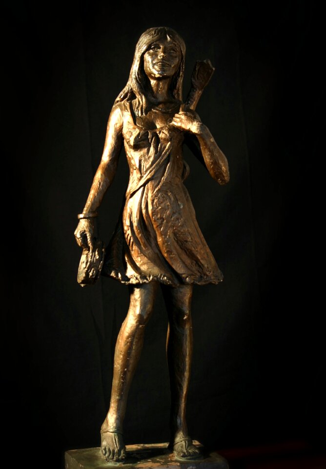 Sculpture foundry stone bronze coating
