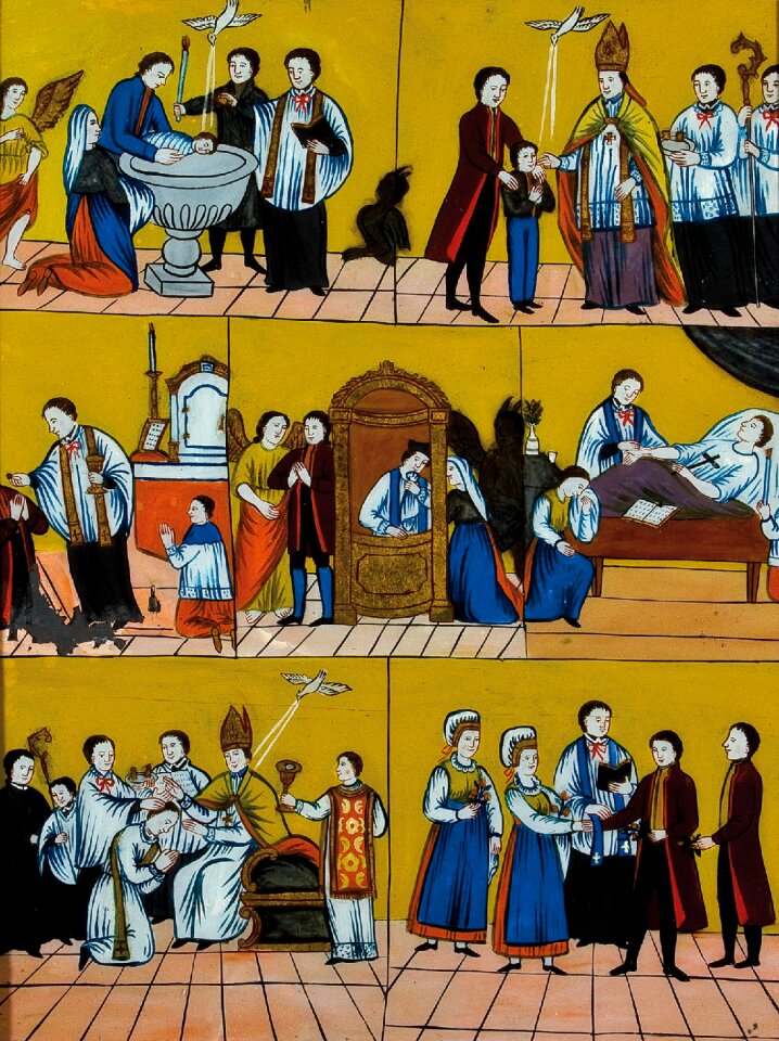 The seven sacraments slovenia art