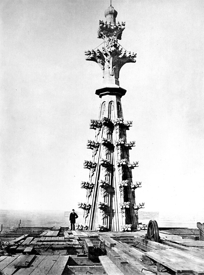 Spire gothic ornaments