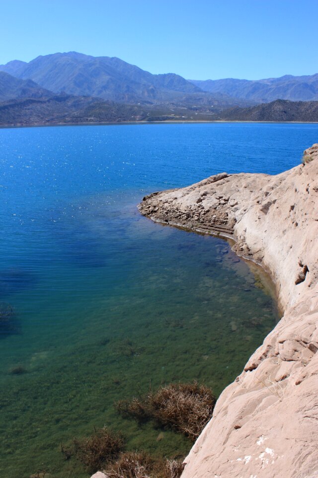 Waters mountains rocks
