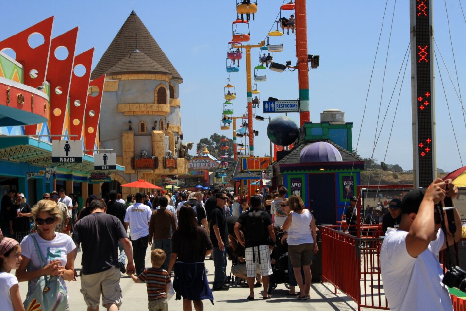 Summer entertainment amusement fair