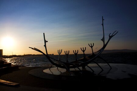 Landscape boat viking