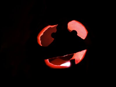 Autumn candlelight creepy
