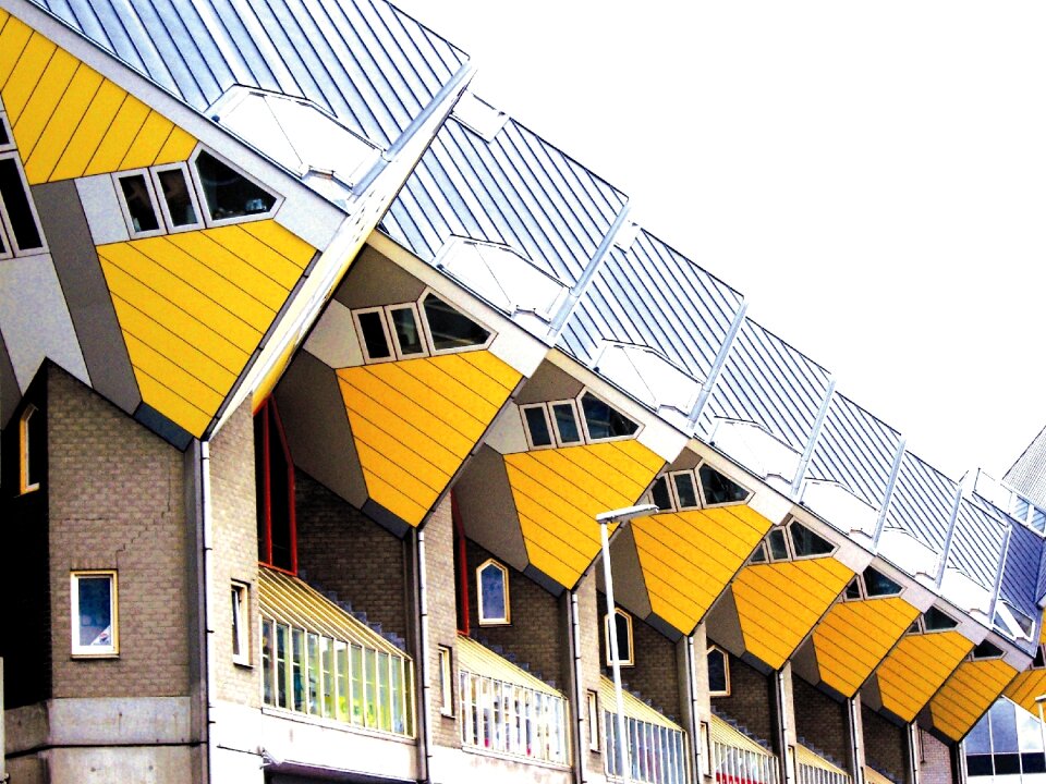 Rotterdam cube houses on stilts holland