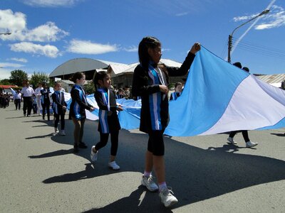Parade argentina flag