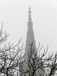 Grey tower spire photo