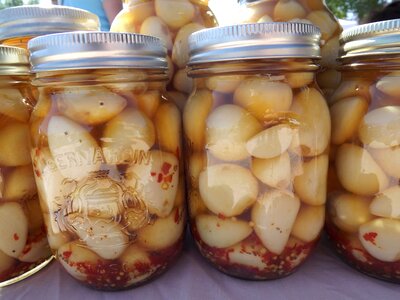 Preserving vegetables jars