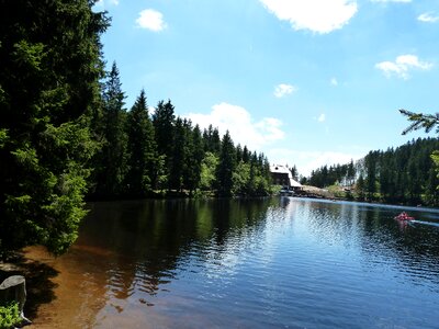 Blue sky summer photo