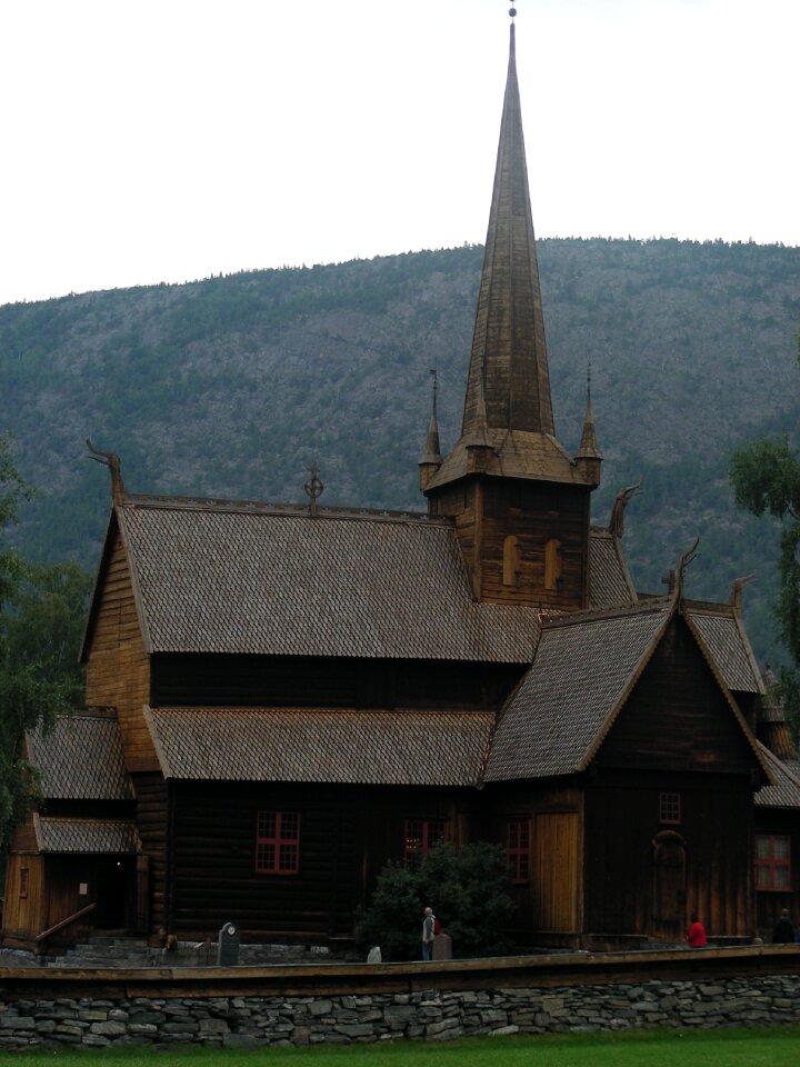 Wooden church norway lom