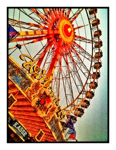 Folk festival carnies colorful