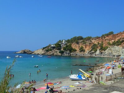 Beach of the mediterranean sea photo