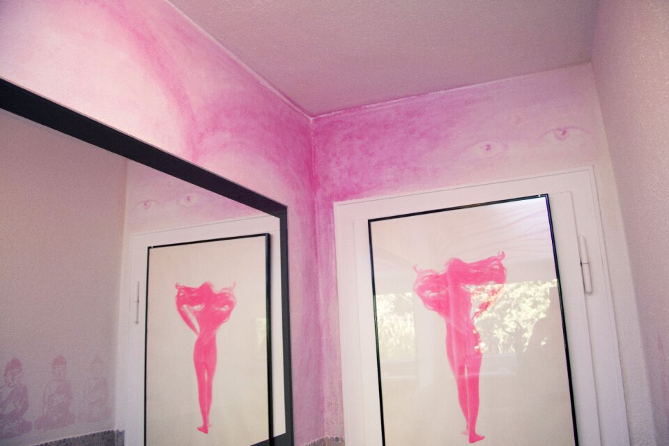 Stylish painting pink