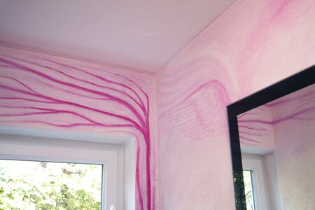 Stylish painting pink