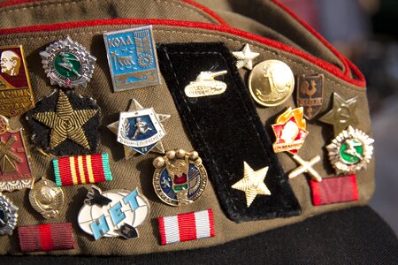Red army order pins photo