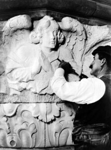 Stonemason kunstkandwerk form photo