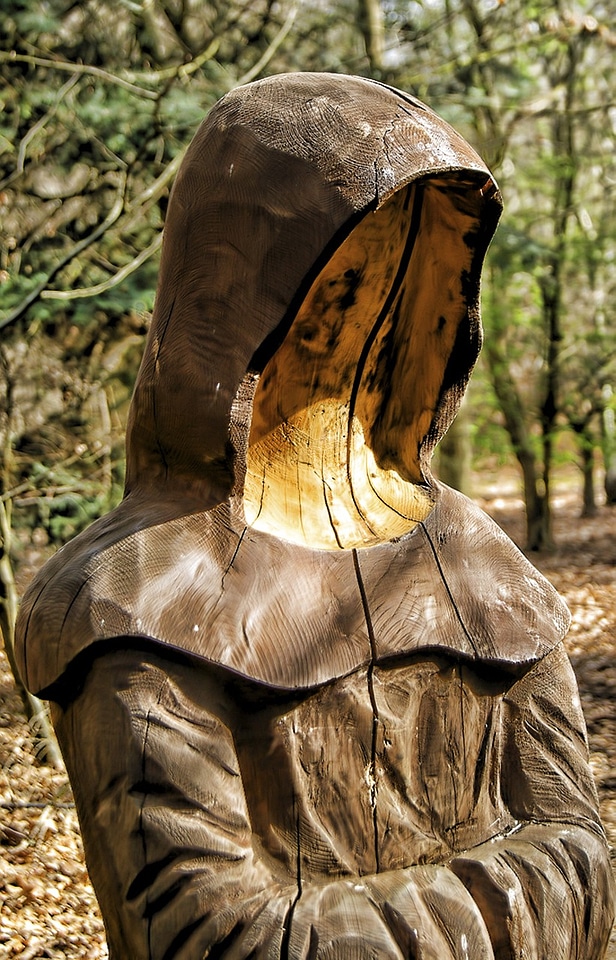 Carving face wooden
