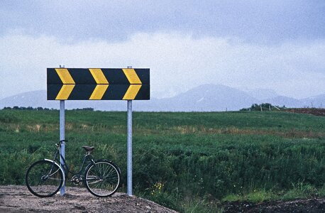 Traffic sign road sign shield photo