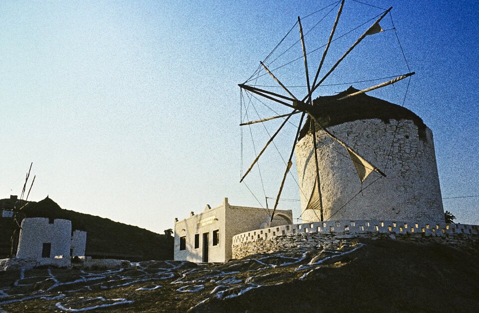 Windmill evening sun somaia