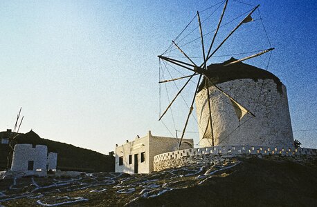 Windmill evening sun somaia