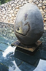 Sculptor ceramist egg photo