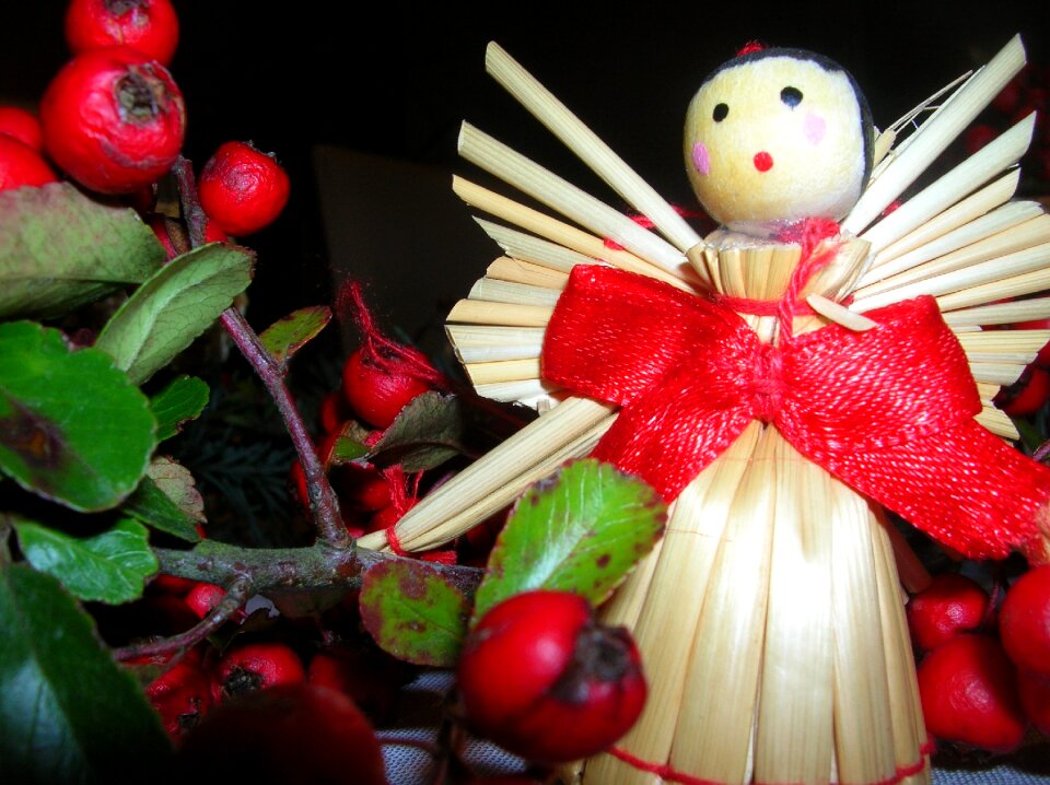 Christmas reed decoration