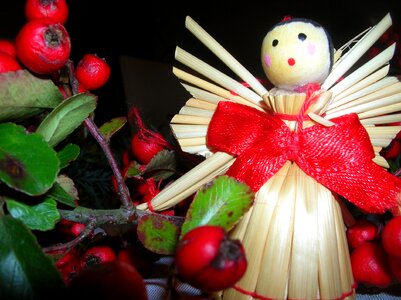 Christmas reed decoration
