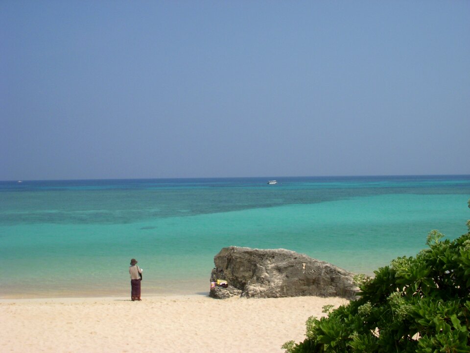 Sea hateruma island beach