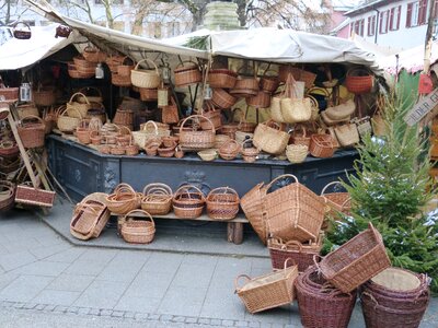 Stand basket baskets