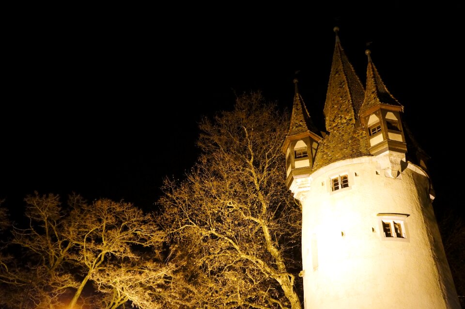 Tower yellow winter
