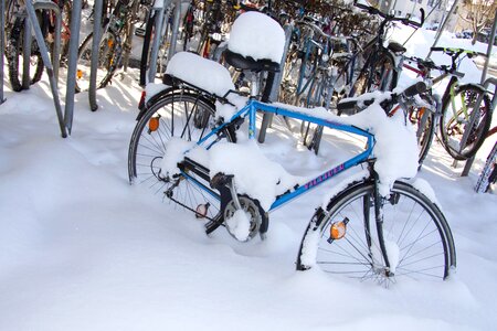 Snow wheel snowy photo