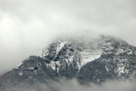 Winter mist altitude photo
