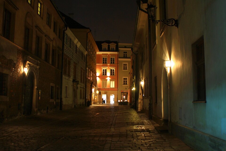 Town street architecture