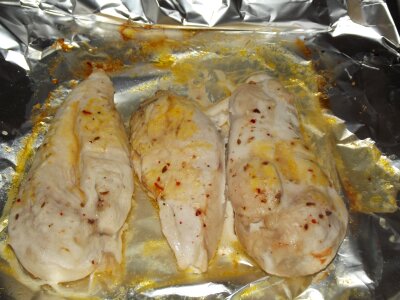 Butter baked baked chicken photo