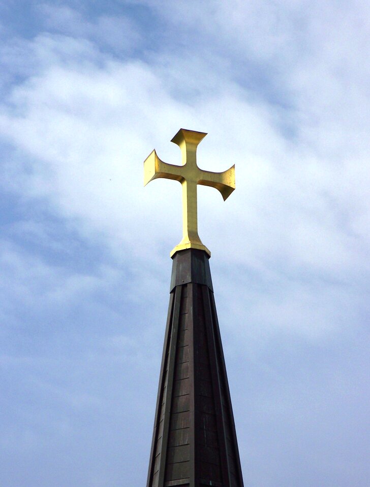 Sky clouds church